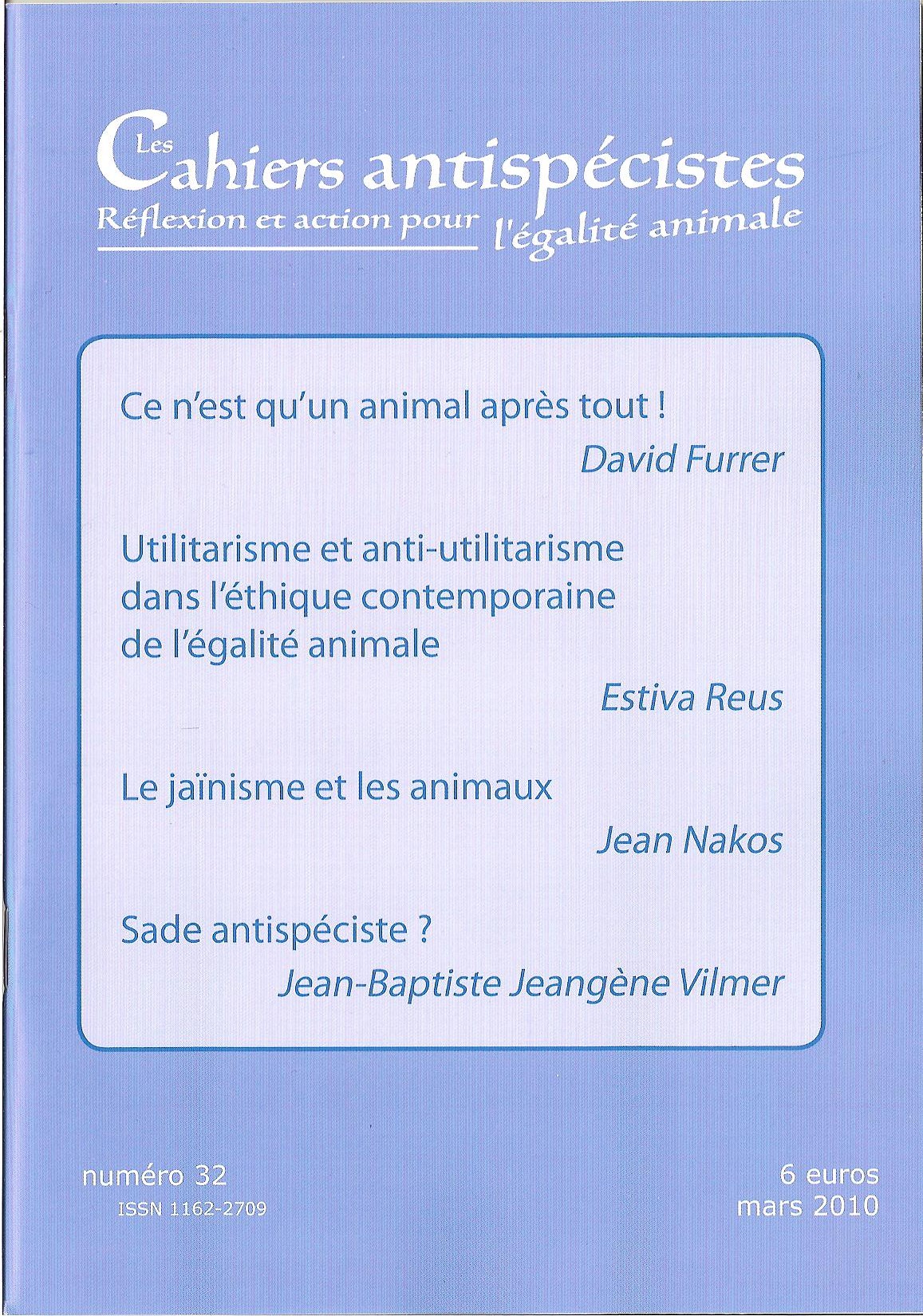Sade antispéciste ? 