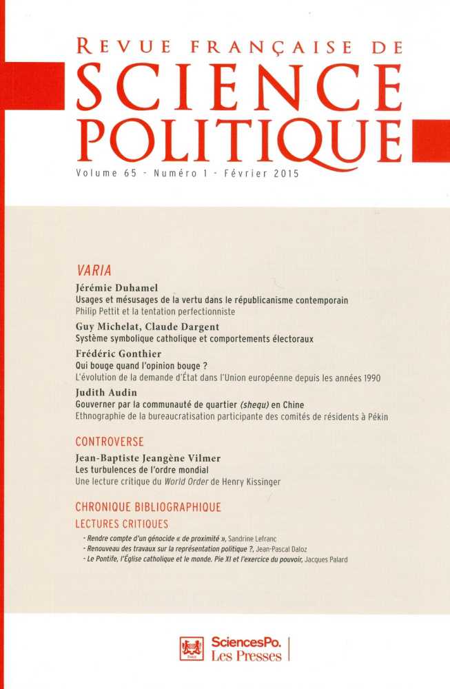 Les Turbulences de l'ordre mondial : une lecture critique du World Order de Henry Kissinger